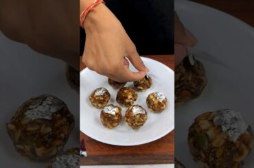 Healthy Dry Fruit Laddu ASMR Cooking #shorts  #recipe #sweet #foodie #healthy #cooking #laddu #asmr