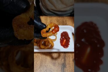 Fry Onion Rings #shorts #food #mojito #drinks #recipe #healthy #viral #videos #cooking #foodies