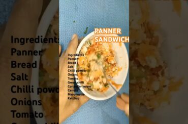 #healthy panner sandwich || kids fav #evngsnack #breakfast #yt short