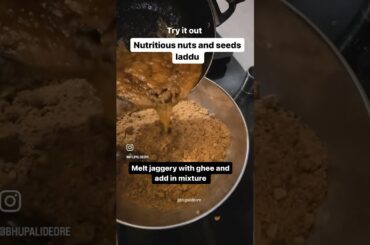 Try healthy laddu recipe for your kids #healthylifestyle #kidshealth #dryfruits #nuts