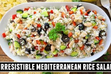 Mediterranean Rice Salad | Healthy and Delicious 30 Minute Recipe