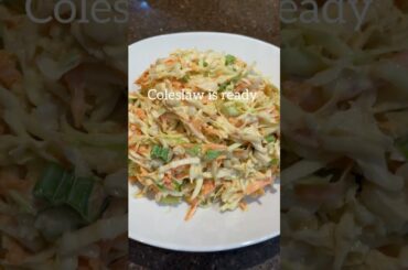 Homemade Coleslaw Recipe #shorts#viralvideo.