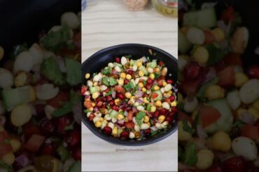 Peanut  & chana salad for lunch or dinner #salad #shorts #shortsfeed #shortsbeta #ytshort