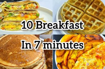 Easy 10 Breakfast Recipes | Nigerian Breakfast Recipes