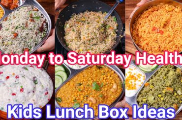 Monday to Saturday Healthy & Tasty Kids Lunch Box Recipe Ideas | Must Try Lunch Box Recipes