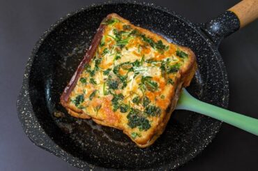 I've never eaten such delicious toast! 5 minutes quick breakfast! Easy, Delicious and Healthy!