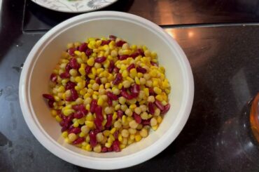 Protein Salad | Salad Recipe | Chickpeas Salad Healthy High Protein Salad For Weight Loss