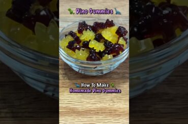Homemade & Healthy Dino Gummies! #dinosaur #gummies