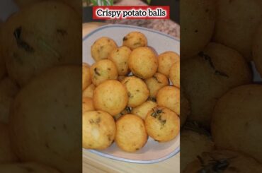 Super Crispy potato balls recipe #potatoballs #recipe #easyrecipe #shorts #potato #snacks #healthy