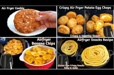 4 Easy Airfryer Snacks Recipes | Air Fryer Recipes | Evening Snacks Recipes