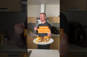 Carnivore Chicken Mayo Bacon Wrap #carnivore #carnivorediet #recipe #food #cooking #health #healthy