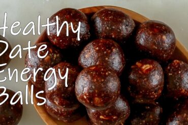 Date Energy Balls / Healthy Date Energy Bites / Energy Balls / Easy Energy Balls Recipe