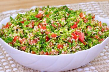 Delicious Tabbouleh salad! My husband wants it every day!