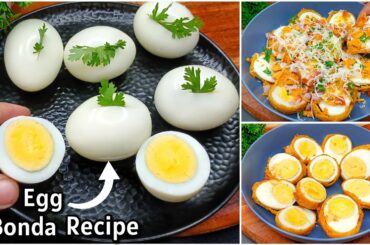 Easy Chatpata Snacks Recipes | Street Style Egg Bonda  | New Recipe | Evening Snacks | Egg Snacks