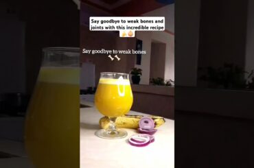 Healthy Bones Smoothie Recipe with a Twist! Banana Onion Turmeric#healthyrecipes#strongbones#shorts