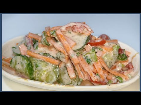 Vegetable Salad / Veg Creamy Salad Recipe/ Weight Loss Recipes/ Easy Recipe/ Salad recipes Vegetable Salad / Veg Creamy Salad Recipe/ Weight Loss Recipes/ Easy Recipe/ Salad recipes