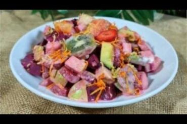 Mix Vegetable & Fruits Salad | Healthy Salad Recipe | New salad recipe