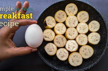 Mix 2 Bananas and 2 Eggs! Just Add Eggs With Bananas Its So Delicious. Quick & Easy Breakfast Recipe