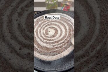 Healthy breakfast recipe - Ragi Dosa #shortsfeed #ragidosa #ragirecipes #dosa #trending