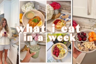 WHAT I EAT IN A WEEK | easy + healthy meals for balanced hormones