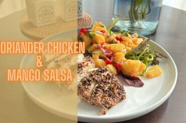 Coriander chicken & Mango salsa | Quick &Healthy recipe | Healthy dinner | @culinise