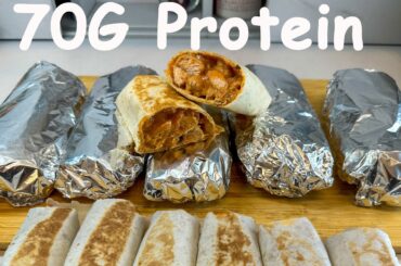 Meal Prep Burritos for the Freezer!  High Protein and Low Calorie