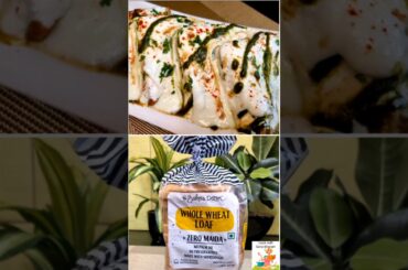 Healthy Zero Oil Stuffed Sourdough Bread Chaat #zerooil #breadchaat #healthyrecipes #thebakersdozen