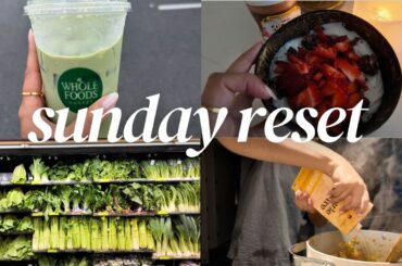 RESET VLOG | Whole Foods matcha, grocery haul, & healthy recipes