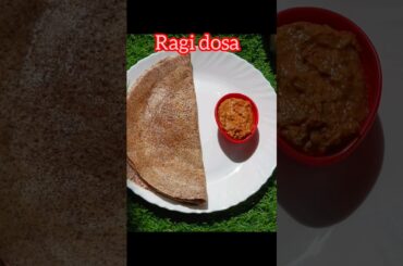 Healthy easy and tasty ragi millet dosa Recipe||#Ragi dosa#healthy food#youtubeshorts#viral#trending