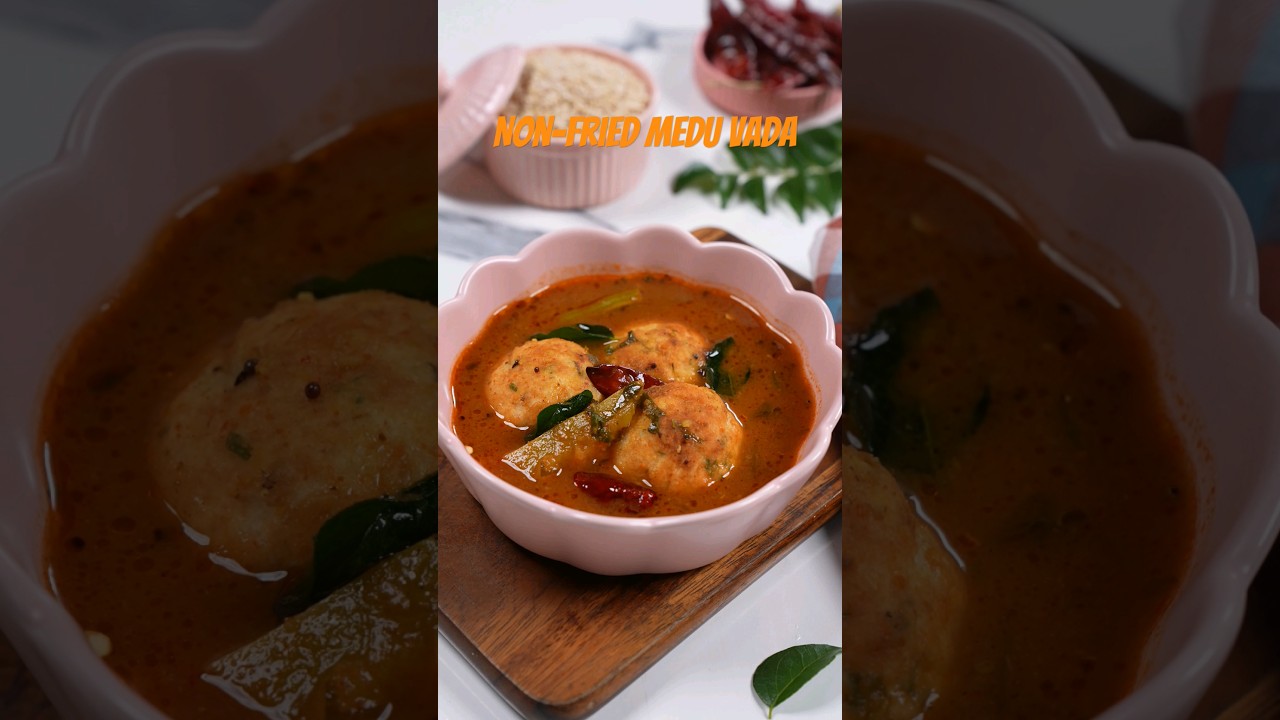 Easy & Healthy Breakfast Recipe | Non-Fried Medu Vada | SaltInAll #Shorts Easy & Healthy Breakfast Recipe | Non-Fried Medu Vada | SaltInAll #Shorts