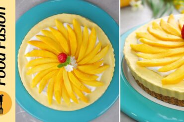 No Bake Mango Cream Pie Recipe by Food Fusion