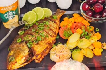 WHOLE SEA BREAM (GRILL #HEALTHY DINNER)