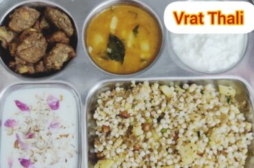 Special Vrat Thali....Tasty,easy and healthy recipes @foodieskorner
