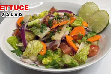 Healthy Lettuce Salad | Healthy Weight Loss Salad Recipe | Salad Recipe | Lettuce Recipes Vegetarian