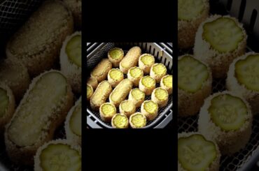 Crispy Air Fryer Pickles. Easy Healthy Recipes.