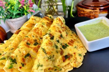 In 5 Minutes No Rolling No kneading | Egg Paratha recipe
