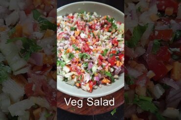 No oil Veg Salad. #shorts #nooil  #youtubeshorts #healthy #ytshortsindia #shortvideo