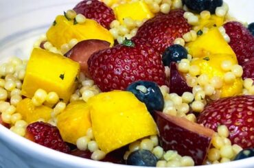 Refreshing MIXED FRUIT COUSCOUS Salad | HEALTHY Salad RECIPE