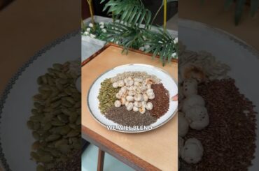 Seeds smoothie for healthy hair #dietician #healthyrecipes #nutrition #healthyhair #hairfall #seeds