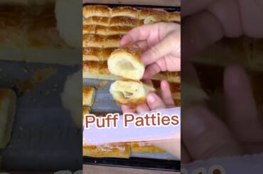 Puff Patties#recipe#easy#homemade#healthy#snacks#shots#viral#tasteofhomerecipes