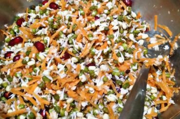 Salad recipe// healthy salad// weight loss sprouts salad