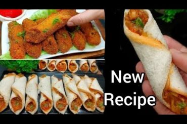 easy & quick bread snacks recipes | quick evening snacks with bread | potato bread roll | Snacks