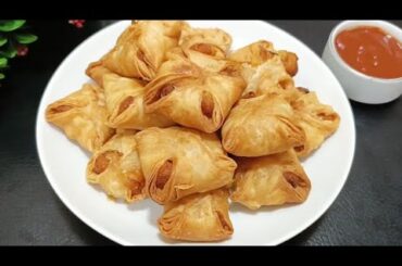 New Style Potato Snacks! Its So Delicious! Potato Layered Samosa! Easy Samosa Recipe! Potato Recipes
