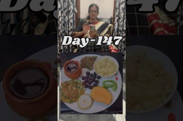 Day-147 My Healthy Breakfast recipe #aruvameesaikoduvaparva #vijayalakshmitulasi #weightloss #tasty