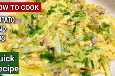 QUICK POTATO AND EGG / SIMPLE AND HEALTHY BREAKFAST RECIPE!!