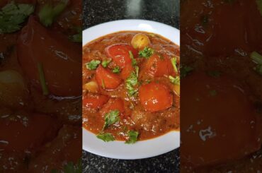 Homemade,Simple and tasty onion-tomato sabji recipe #asmr #recipe #curry #food #indianfood #healthy