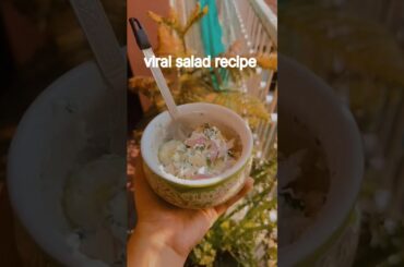viral weightloss salad #shorts  #health #healthyfood #cucumbersalad  #minivlog  #saladrecipe