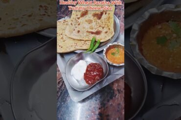#Healthy #wheat Paratha With Yummy #Cheese Slice #Recipe | #quickrecipe | #indianfood | #shortsfeed
