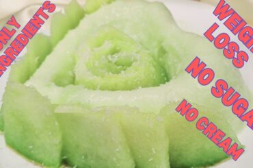 Low-calorie summer dessert with only 1 ingredient, no sugar, no cream, no baking for weight loss