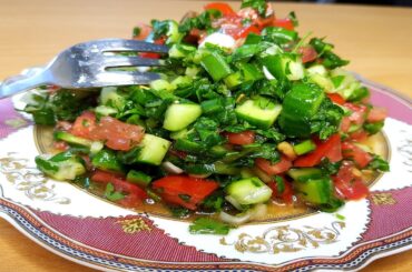 Italian tomato and cucumber salad! Healthy diet for weight loss!